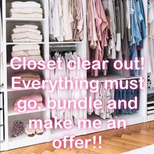Closet clear out, make me an offer